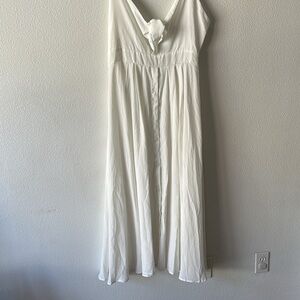 Chicme White Maxi Dress (unlined)
